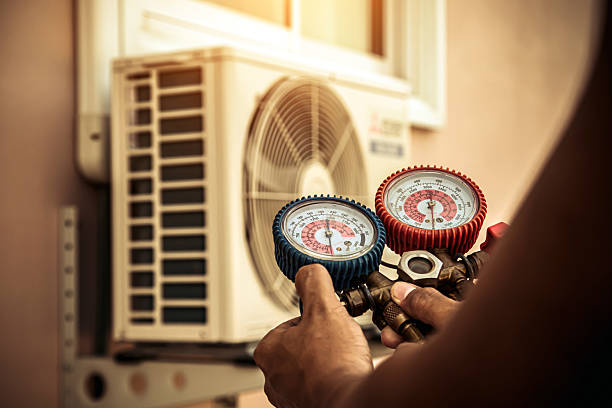 Professional Hvac technician working in Walkerton, IN